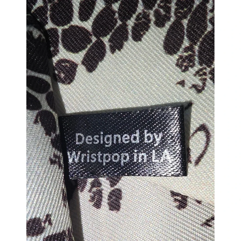 Wristpop Art Silk Scarf Apple Watch Band Animal Print Green BrownCream Accessory